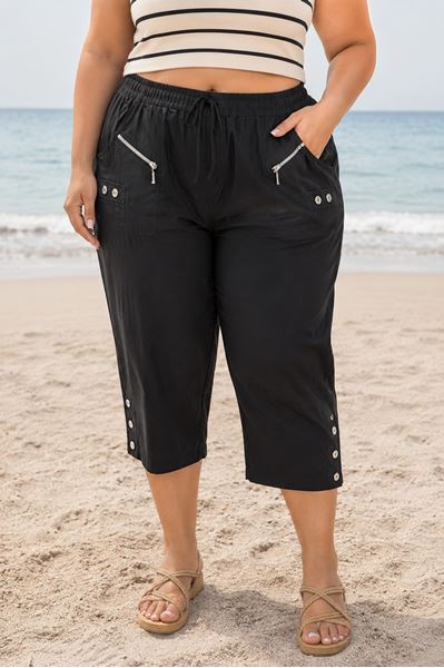 Immagine di CURVY GIRL HIGHLY STRETCH THREE QUARTER ELASTICATED WAIST